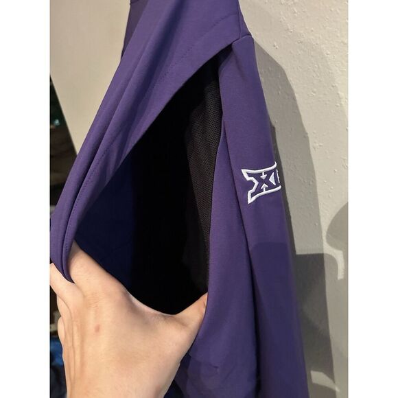 TCU Horned Frogs Nike Mens 3XL Tall Purple Full Zip Windbreaker Jacket - Picture 6 of 11